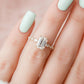 2 Ct Emerald Cut Moissanite Engagement Ring