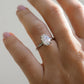 2.11 Ct Oval Cut Moissanite Engagement Ring