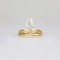1.06 Ct Elongated Pear Cut Moissanite Engagement Ring