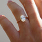 2.06 Ct Oval Cut Moissanite Engagement Ring, Oval Cut Ring