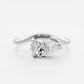 2 Ct Elongated Pear Cut Moissanite Engagement Ring