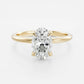 2 Ct Oval Cut Moissanite Engagement Ring