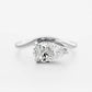 2 Ct Elongated Pear Cut Moissanite Engagement Ring