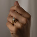 Bridal Set 1.50 Ct Marquise Cut Moissanite Engagement Ring