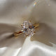 2 Ct Oval Cut Moissanite Engagement Ring