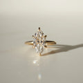 2.52 Ct Marquise Cut Moissanite Engagement Ring