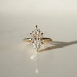 2.52 Ct Marquise Cut Moissanite Engagement Ring