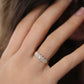 Round Moissanite Wedding Band