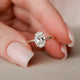 2.50 Ct Oval Cut Moissanite Engagement Ring