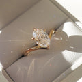1.53 Ct Oval Cut Moissanite Engagement Ring