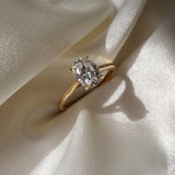 3 Ct Oval Cut Moissanite Engagement Ring