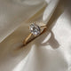 3 Ct Oval Cut Moissanite Engagement Ring