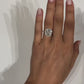 3.55 Ct Radiant Cut Moissanite Engagement Ring