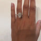 8 Ct Oval Cut Moissanite Engagement Ring