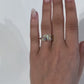 Toi Et Moi 4.25 Ct Pear & Emerald Cut Moissanite  Ring