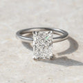 2 Ct Radiant Cut Moissanite Engagement Ring