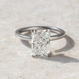2 Ct Radiant Cut Moissanite Engagement Ring